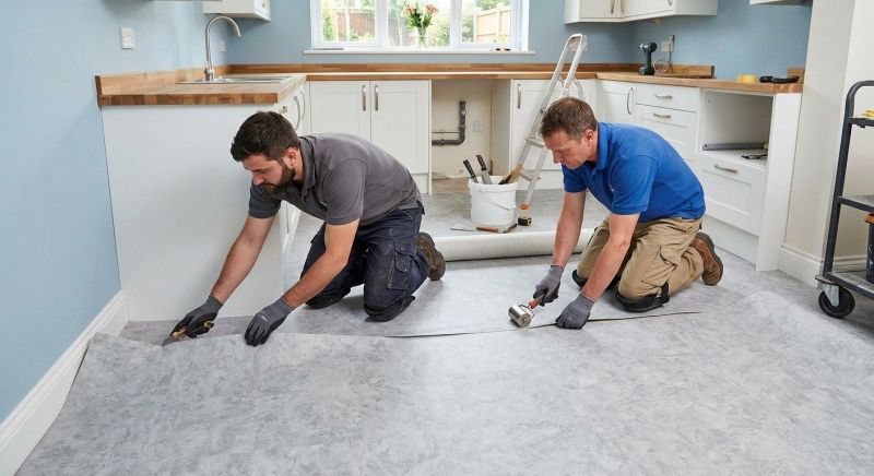 Sheet Linoleum Installation in Westford, MA