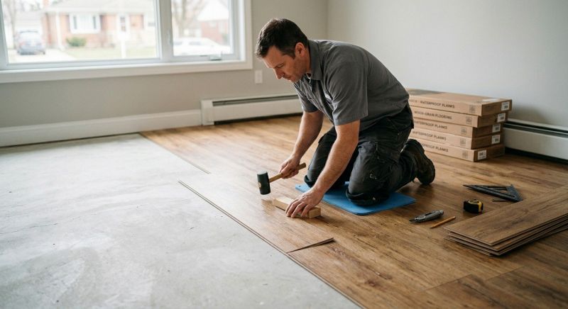 Linoleum Floor Installation in Canton, MA