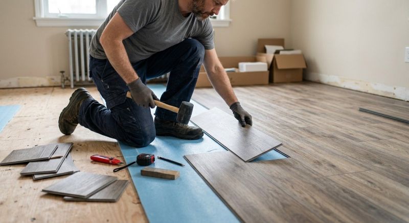 Linoleum Floor Installation in Groveland, MA