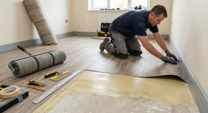 Sheet Linoleum Installation in Hingham, MA